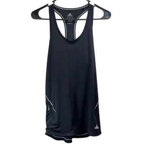Adidas Women's Black Climate‎ Zip Pocket Racerback Tank Top Medium
